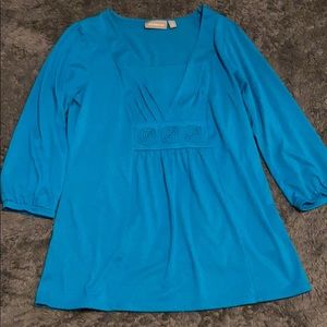 Blue Croft & barrow blouse